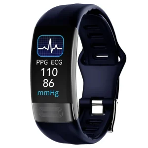 0.96inch Smart Bracelet P11 Plus ECG+PPG Body Temperature Blood Pressure Heart Rate Monitor Pedometer Smart Watches
