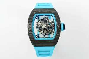 055 Tonneau NTPT Carbon Fiber Automatic Mechanical Watch Men’s Luxury Sport Hip Hop Luminous Hands Rubber Water Resistant Hollow