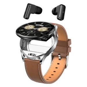 1.39″ Screen T97 Smart Watch 2 in 1 Wireless Earphones Waterproof Heart Rate Music Player Sports Smartwatch with Earbuds