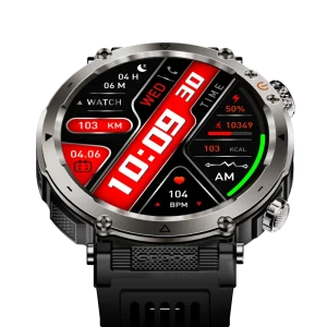 1.7 Inch IPS Screen Smart Watch 600mAh Battery IP68 Waterproof Monitoring Sports Answer Call Function Silicone Sport Watch