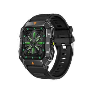 1.83 Inch Outdoor Sports Smartwatch IP67 Waterproof BT Call Blood Pressure Flashlight Fitness YK03 Stainless Steel Watch