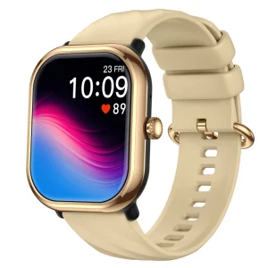 1.96″ AMOLED Screen Smart Watch P101S Music Control Multi-Sport BT Call Heart Rate Sleep Monitoring IP68 Waterproof