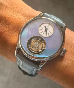 100% Tourbillon Watch Men’s Titanium Ice Flower Dial Sapphire Watch for Men Mechanical Wristwatches Relogio Masculino