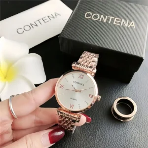 11 watch brand luxury Fashion stylish designer women watch Business Trendy design rose gold stainless Steel quartz watches