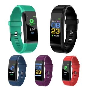 115 Plus Smart Watch Bracelet for Men Women Smart Wristband Fitness Tracker Pressure Sport Watch Heart Rate Monitor Band
