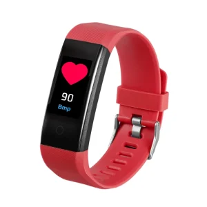 115 Plus Smart Watch OLED Display IPX-6 Waterproof Sport Fitness Tracker with Answer Calls Thermometer Accelerometer