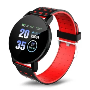 119S 1.44 Inch BT 119plus Smart Watch Waterproof 3D Heart Rate Monitor Fitness Tracker Reminder