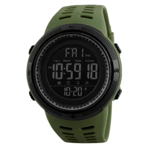 1251 Sport Fashion Outdoor Digit Time LED Light Watch 5bar Water Resistance OEM OMD