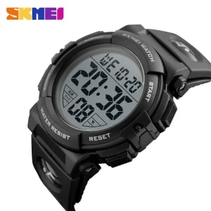 1258 Outdoor Sport LED Electronic Men’s Multifunction 5Bar Waterproof Digital Watch Alarm Clock