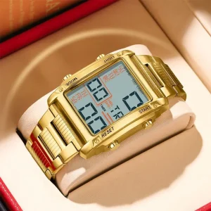 126 Multi Functional Men’s Digital Watches Waterproof Stainless Steel Montres Pour Hommes Fashion Leisure Relogio Homens