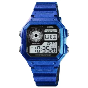 1299 Alarm Chronograph Sport Wristwatches Men LED Digital Movement Watches 50M Waterproof Luminous Wristwatch