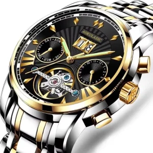 1401 Luxury Watches Waterproof Luminous Hands Automatic Mechanical Tourbillon Wristwatches for Men Montre Relojes Uhr