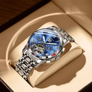 141 Luxury Leisure Time Men Mechanical Wristwatch Automatic Sports Chronograph Men Watch Business Clock