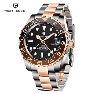 1662 Men Mechanical Watch Sapphire Glass GMT Watch 100M Waterproof Automatic Watch for Men