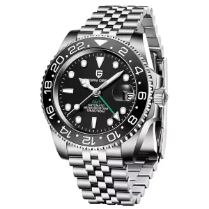 1662 Watches for Men Automatic GMT Watch Stainless Steel 40MM Watch