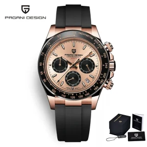 1664 100M Waterproof Watches Sapphire Glass Fashion Chronograph Mens Quartz Watches VK63 Quartz Wristwatches