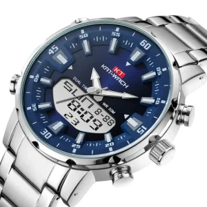1815 Waterproof Sports Digital Luminous Men’s Steel Quartz Watch for Men Wristwatch Reloj Hombre