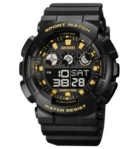Skmei 1857 Digital Sports Watch for Men 5 ATM Water Resistant Stop Watch & Alarm
