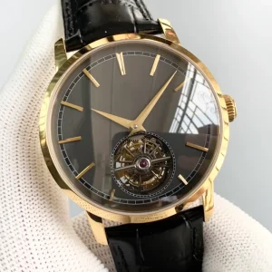 18K Rose Gold Tourbillon Custom Edition Mechanical Watch with Self-Winding Movement and Ultra-Thin Design