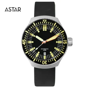 1pcs Custom Logo High Quality 20atm 316L Stainless Steel Rubber Dive NH35 Mechanical Automatic Diver Watch Man