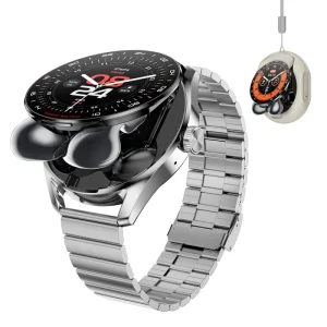 2 in 1 Smart Watch with Wireless Earbuds BT Call Music Health Rate Blood Pressure Tracker Headset Smart Watch