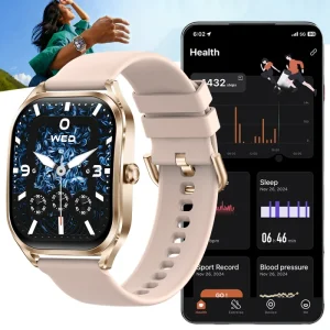 2.01 Inch TFT Smart Watch for Women Men BT Calling Full Touch COF Screen Zinc Alloy Body Multi Language APP