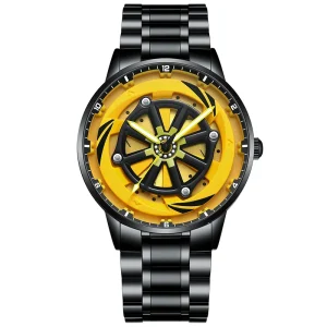 2115 Rotating Dial Glass Stainless Steel Women’s Quartz Waterproof Sport Business Luxury Fashion Watch