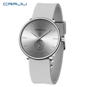 2150 Daily Business Timing 3ATM Waterproof Round Quartz Movement Sport Reloj De Hombre Silicone Men’s Quartz Watch