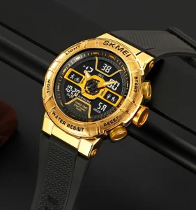 2227 Sport Shockproof Dual Time Analogue Digital Watch for Men Waterproof