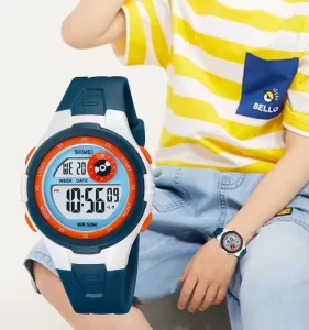 2280 Digital Watch with LED Light, ABS Case, Chrono Alarm, Week Date for Kids