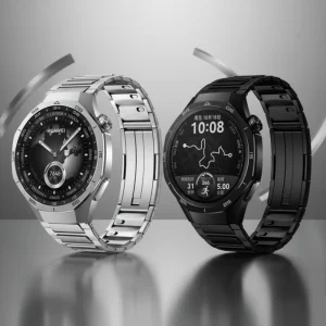 22mm Stainless Steel Strap Quick Release Metal Titanium Color Band for Huawei GT5 Smartwatch Men’s