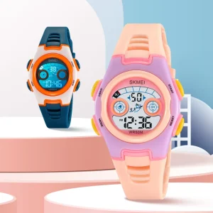 2309 Kids Sport Digital Watch Water Resistant LED Display ABS Case Fashionable Design