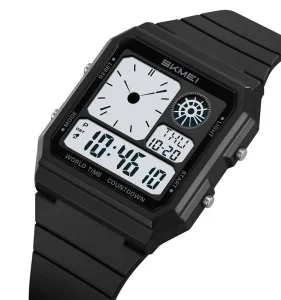 2347 Men’s Sports Digital Watch PU Strap Water Resistant Multifunction