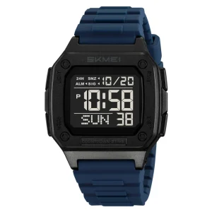 2456 Fashion Digital Watch for Men Alarm Retro Sport Electronic Wrist Watch LED Countdown Hand Clock Relogio Masculino