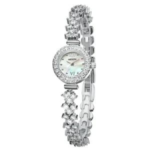 2676 Fashion Jewelry Bracelet Strap Stainless Steel Water Proof Women Quartz Watch