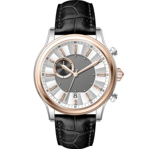 3 5ATM Waterproof Men Leather Wrist Watch