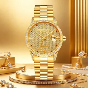 3002 New Fashion Business Mechanical Watch for Men Automatic Movement Stainless Steel 50m Waterproof