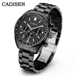 304 Stainless Steel SEIKO Movement Water Resistant Sport Business Chronograph Watch Luxury Men’s