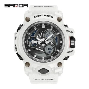 3155 Men Electronic Watch Fashion High Quality Multi function Sport Waterproof Student Watch
