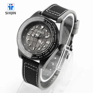 316L Stainless Steel Case Ceramic Bezel 45mm Analog Mechanical Skeleton Watch Leather Strap 20mm Japanese SEIKO NH35