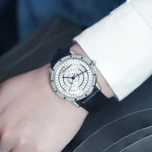 316L Stainless Steel Moissanite Men’s Elegant Automatic Watch Artificial Sapphire Mirror