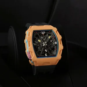 3503 High-Quality Carbon Fiber Skeletonized Movement Men’s Automatic Mechanical Watch