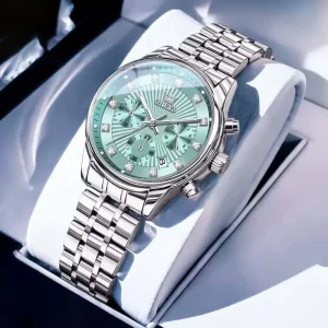 3669 Waterproof Wrist Top Brand Original Women Watch Business Date Multi Functional Quartz Women Dress Elegant Watches