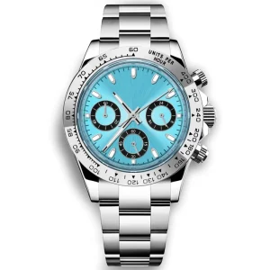 39mm Luxury Automatic Men’s Chronograph Quartz Watches VK63 Stainless Steel Custom Logo