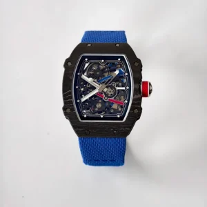 3BAR 7.8mm Luxury Sport Carbon Fiber Tonneau Watch for Men with Automatic Date Display