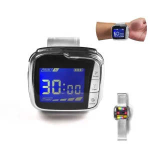 4 Colors 650nm Low Level Laser Therapy Smart Watch Bio Laser Phototherapy Wrist Device for Health Care