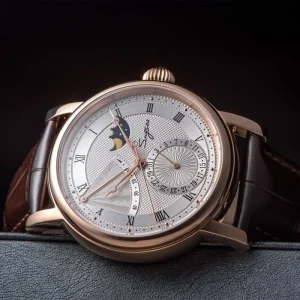 40mm 5atm Sapphire Seagull Minimalist Moon Phase Mechanical Automatic Stainless Steel Watch Man