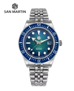 40mm Men’s Luxury Diver Watch Miyota Enamel Sunburst Dial Automatic Mechanical Wristwatch Waterproof 200m SN0148