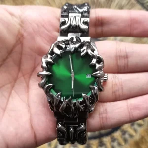 40mm Round Stainless Steel Fashion Quartz Watch 3BAR Water Resistant Dual Movement Luminous Hands Butterfly Clasp
