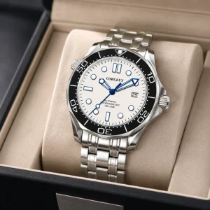 41mm Automatic NH35 Diver Watch Sapphire Crystal 10ATM Waterproof Stainless Steel Mechanical Wristwatch